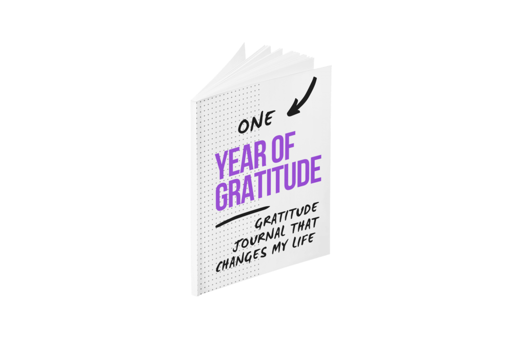 Gratitude journal available on Amazon