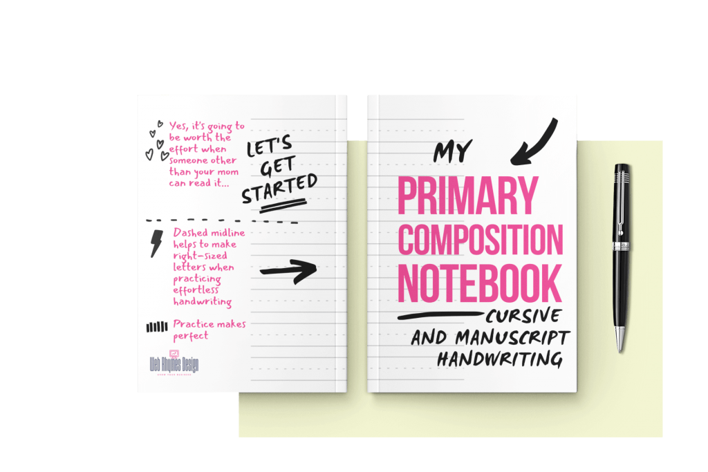 Practice handwriting with My Primary composition notebook