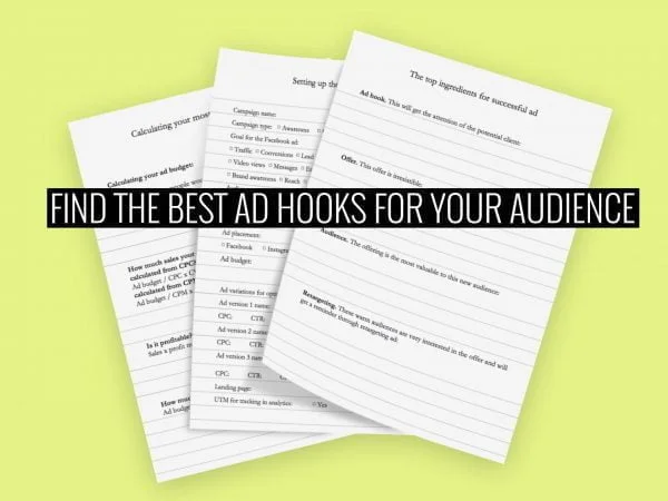 Find the best ad hooks for your Facebook ad audience